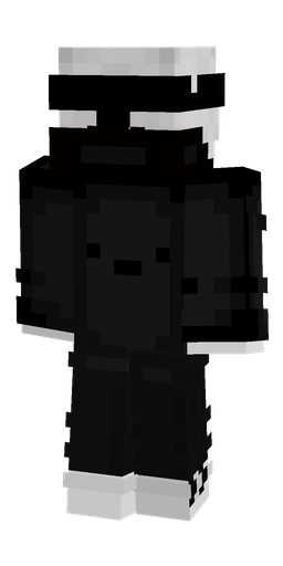 Black skin: body, back render