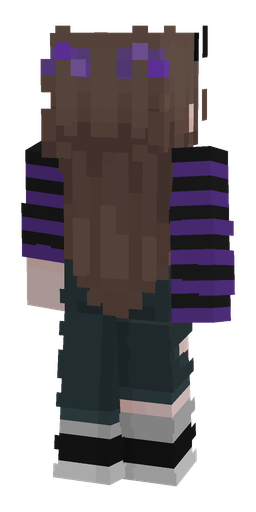 Black skin: body, back render