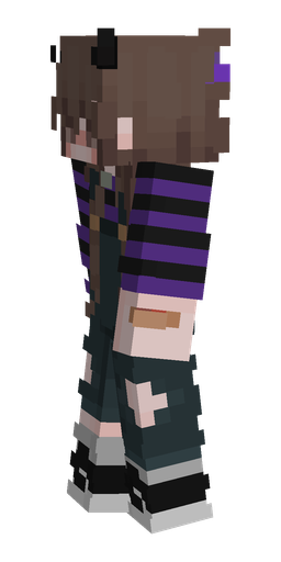 Black skin: body, left side render