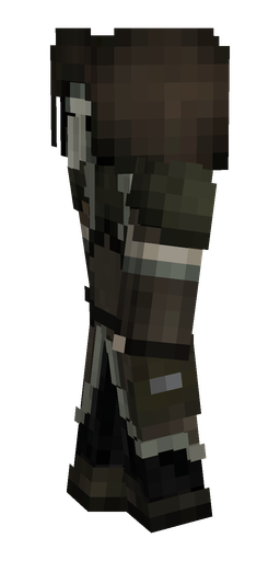Black skin: body, left side render