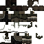 Black skin: raw texture render
