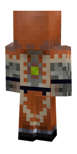 Black skin: body, back render
