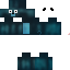 Black skin: raw texture render