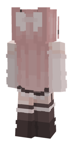 Black skin: body, back render
