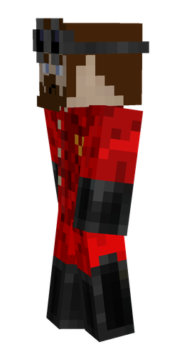 Black skin: body, left side render