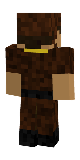 Black skin: body, back render