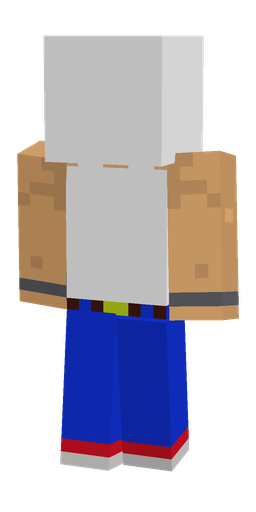 Blue skin: body, front render