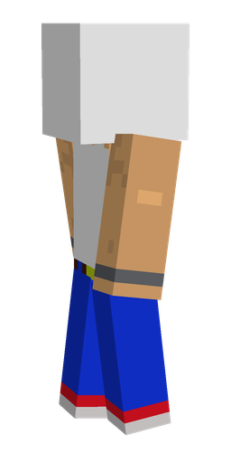 Blue skin: body, left side render