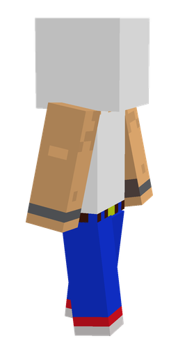Blue skin: body, right side render
