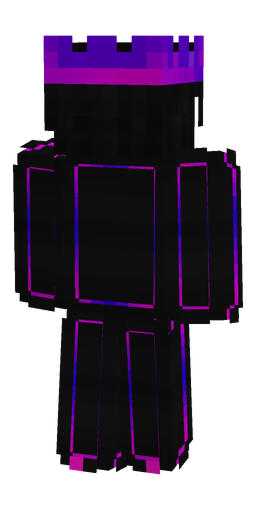 Black skin: body, back render