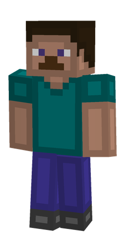 Blue skin: body, front render