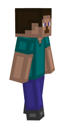 Blue skin: body, right side render