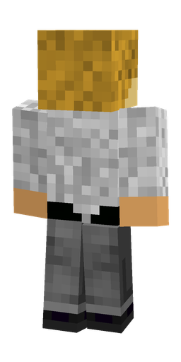 Black skin: body, back render