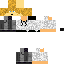 Black skin: raw texture render