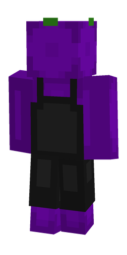 Black skin: body, back render