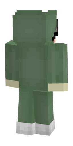 Black skin: body, back render