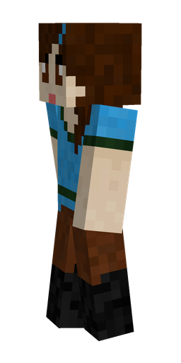 Black skin: body, left side render