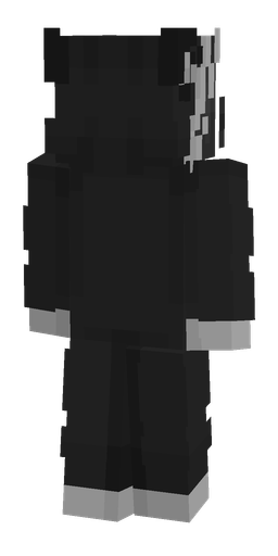 Black skin: body, back render