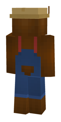 Blue skin: body, back render