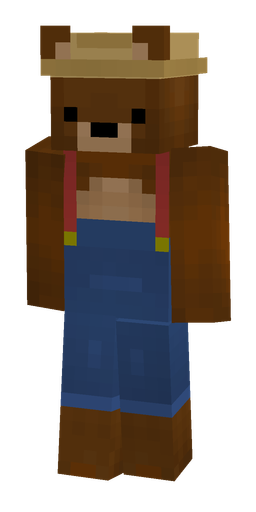 Blue skin: body, front render