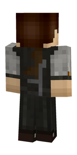 Black skin: body, back render
