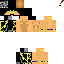 Black skin: raw texture render