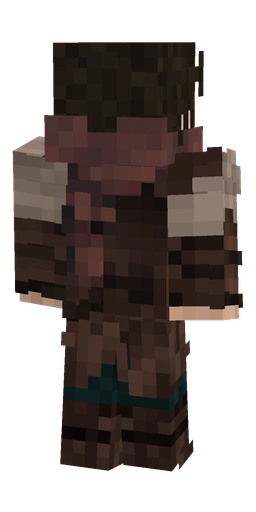 Black skin: body, back render