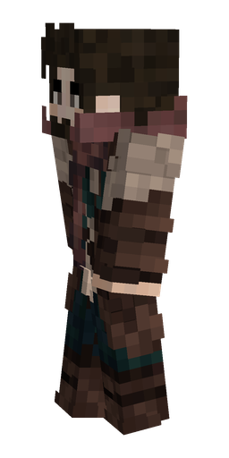 Black skin: body, left side render