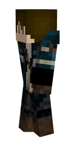 Black skin: body, left side render
