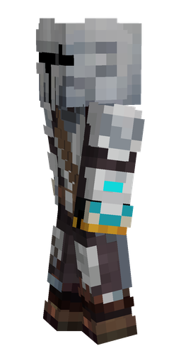 Black skin: body, left side render