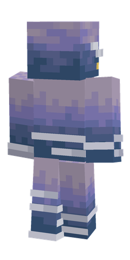 Blue skin: body, back render