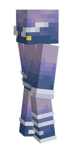 Blue skin: body, left side render