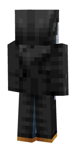 Black skin: body, back render