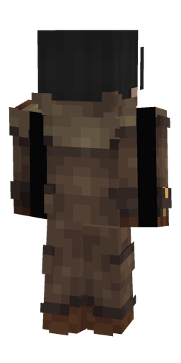 Black skin: body, back render