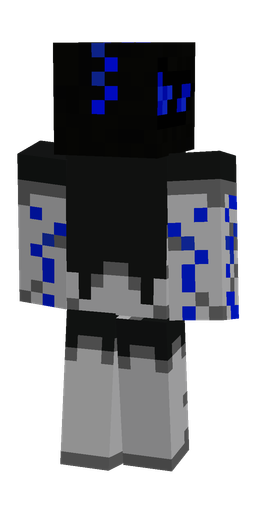 Black skin: body, back render