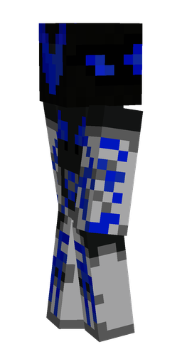 Black skin: body, left side render