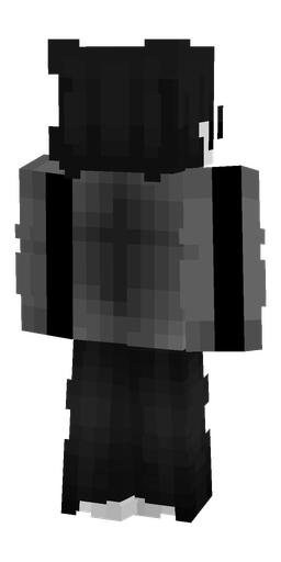 Black skin: body, back render