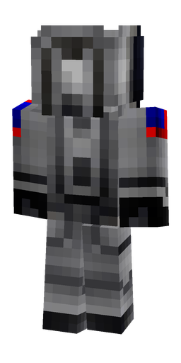 Black skin: body, back render