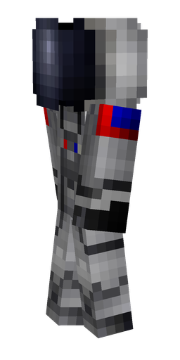 Black skin: body, left side render