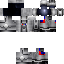 Black skin: raw texture render