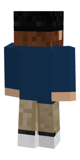 Blue skin: body, back render