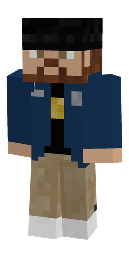 Blue skin: body, front render