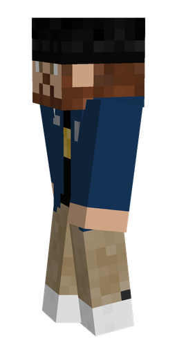 Blue skin: body, left side render