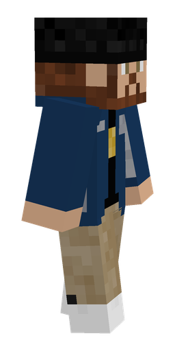 Blue skin: body, right side render