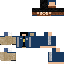 Blue skin: raw texture render