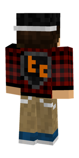 Black skin: body, back render