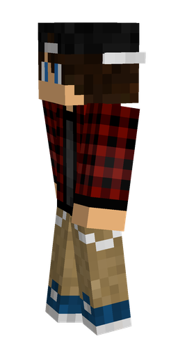 Black skin: body, left side render