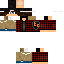 Black skin: raw texture render