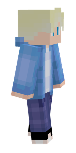 Blue skin: body, right side render