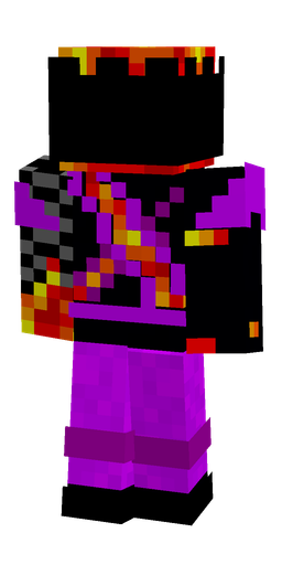 Black skin: body, back render